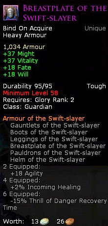 Guardian swift slayer - Breastplate of the swift slayer