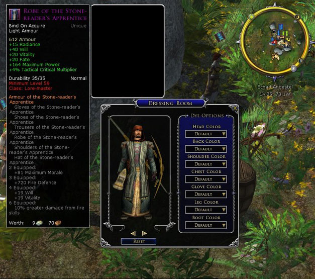Book 7 lore master set 2 - Robe of the stone readers apprentice