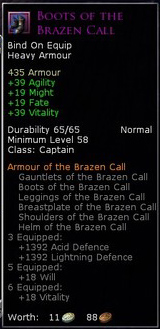 Captain brazen call - Boots of the brazen call