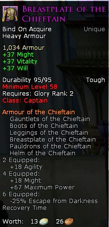 Captain chieftain - Breastplate of the chieftain