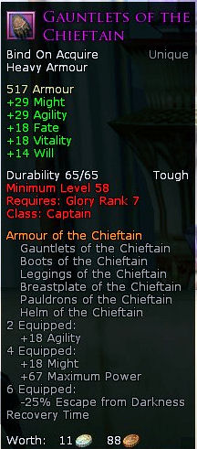 Captain chieftain - Gauntlets of the chieftain