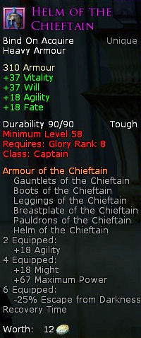 Captain chieftain - Helm of the chieftain