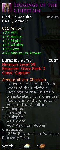 Captain chieftain - Leggings of the chieftain