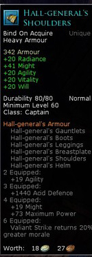 Captain hall general - Hall generals shoulders