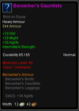 Champion berserker - Berserkers gauntlets