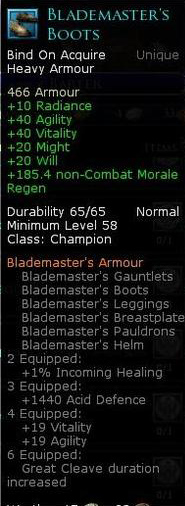 Champion blademaster - Blademasters boots