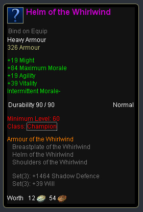 Champion whirlwind - Helm of the whirlwind