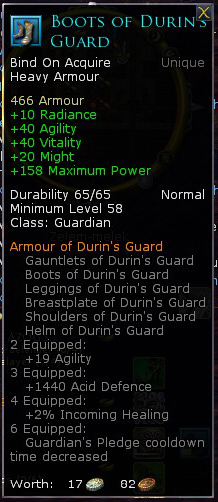 Guardian durins guard - Boots of durins guard