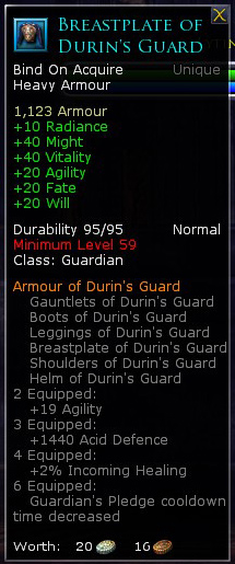 Guardian durins guard - Breastplate of durins guard