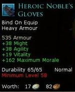 Guardian heroic nobles - Heroic nobles gloves