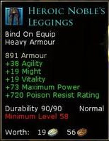 Guardian heroic nobles - Heroic nobles leggings