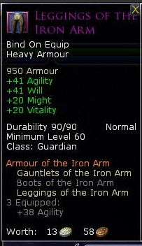 Guardian iron arm - Leggings of the iron arm