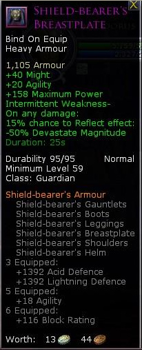 Guardian shield bearers - Shield bearers breastplate