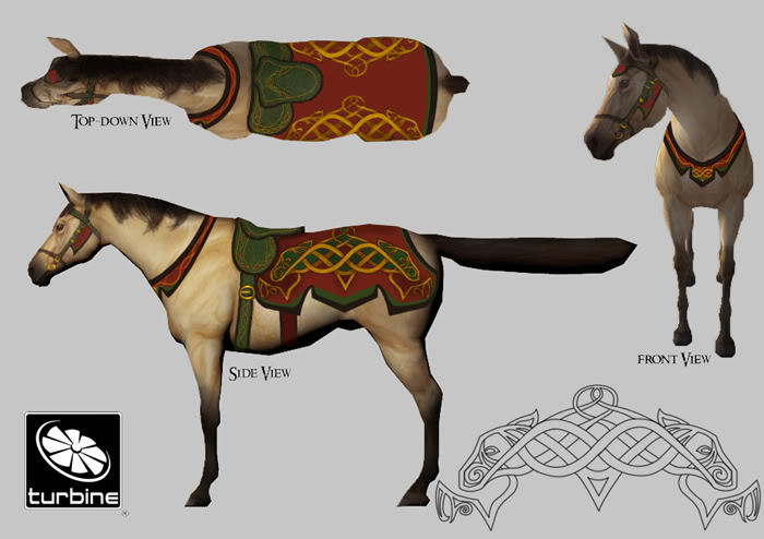 Horse design real ones - Lotro horse buckskincopy