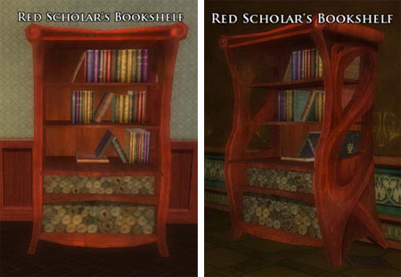  Wall : Red Scholars Bookshelf - LOTRO Housing Furniture Catalogue