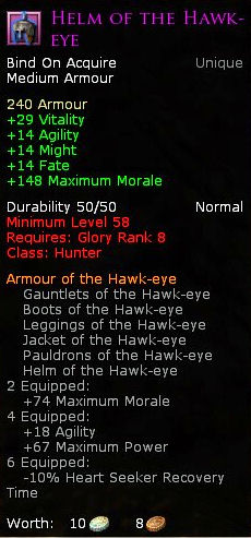 Hunter hawk eye - Helm of the hawk eye
