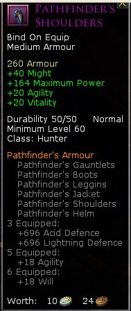 Hunter pathfinders set - Pathfinders shoulders