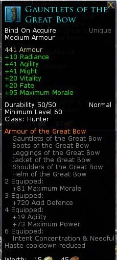 Hunter the great bow medium armour - Gauntlets of the great bow