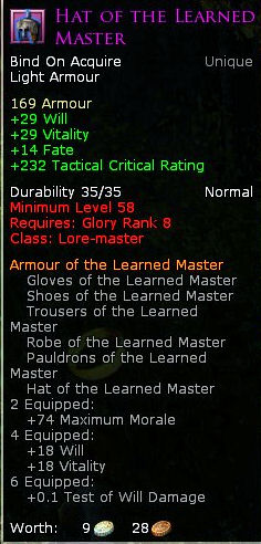 Lore master learned master - Hat of the learned master
