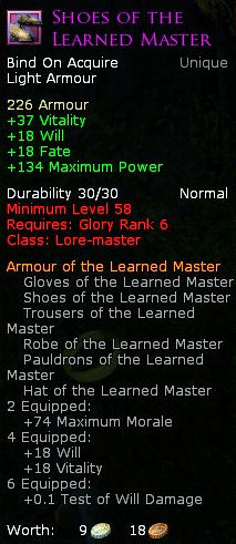 Lore master learned master - Shoes of the learned master