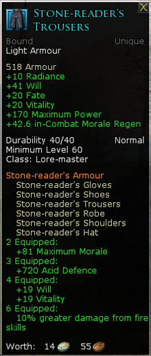 Lore master stone reader - Stone readers trousers