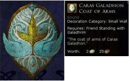 Lorien items - Caras galadhon coat of arms