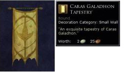 Lorien items - Caras galadhon tapestry
