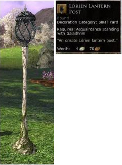 Lorien items - Lorien lantern post