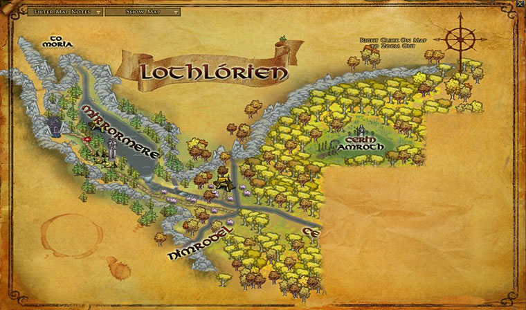 Lothlorien - Lothlorien map