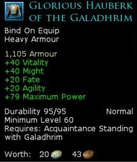 Lothlorien heavy armour - Glorious hauberk of the galadhrim