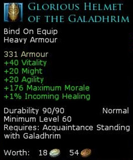 Lothlorien heavy armour - Glorious helmet of the galadhrim
