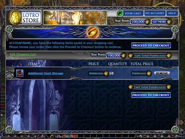 Lotro store - Lotro store additional vault storage