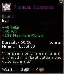 Minstrel mighty verse - Floral earring