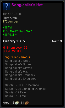 Minstrel song caller - Song callers hat