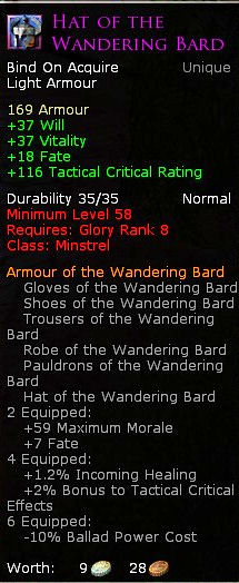 Minstrel wandering bard - Hat of the wandering bard