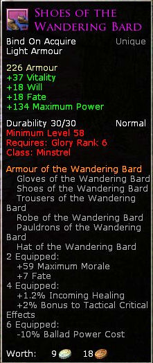 Minstrel wandering bard - Shoes of the wandering bard