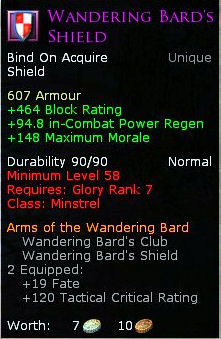 Minstrel wandering bard - Wandering bards shield