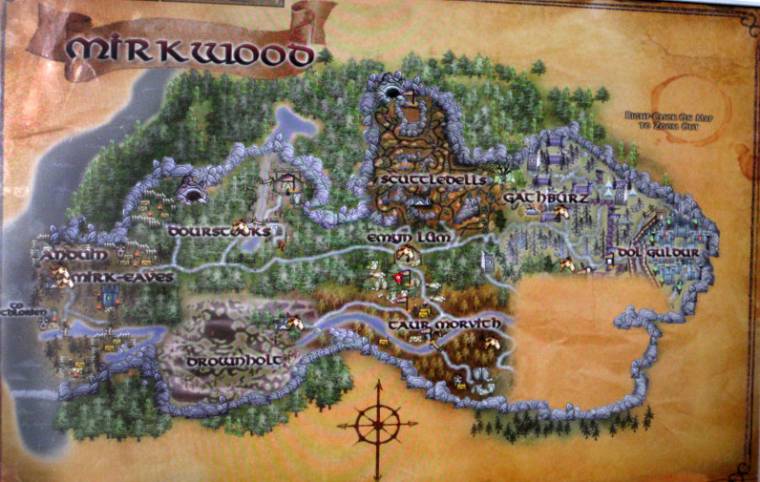 Mirkwood map - Mirkwood