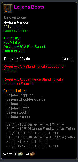 Run speed armour - Leijona boots