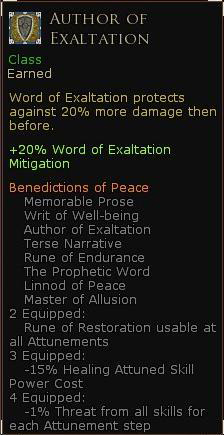Rune keeper benediction of peace - Author of exaltation