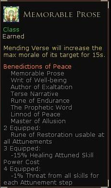 Rune keeper benediction of peace - Memorable prose