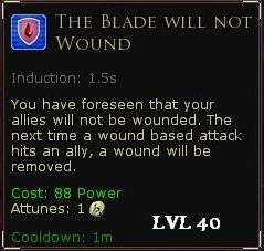 Rune keeper buffs - Blade will not wound