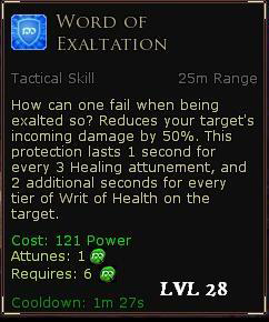 Rune keeper buffs - Word of exaltation