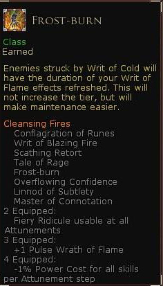 Rune keeper cleansing fires - Frost burn