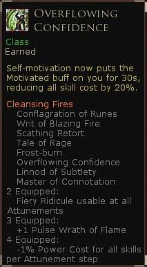 Rune keeper cleansing fires - Overflowing confidence