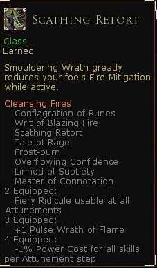 Rune keeper cleansing fires - Scathing retort