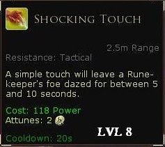 Rune keeper everything else - Shocking touch
