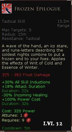 Rune keeper frost damage skills - Frozen epilogue