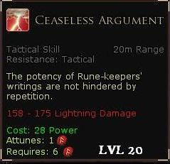 Rune keeper lighting damage skills - Ceaseless argument