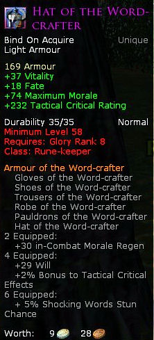 Rune keeper word crafter - Hat of the word crafter